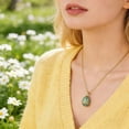 thumbnail image 6 of LEFTHIGH Home Easter Egg Pendant Necklace Enamel Zircon Glamour Copper Gold Chain Spring Jewelry Women Elegant Polished Holiday Gift Party Daily Wear 45cm St Patricks Day Accessories, 6 of 7