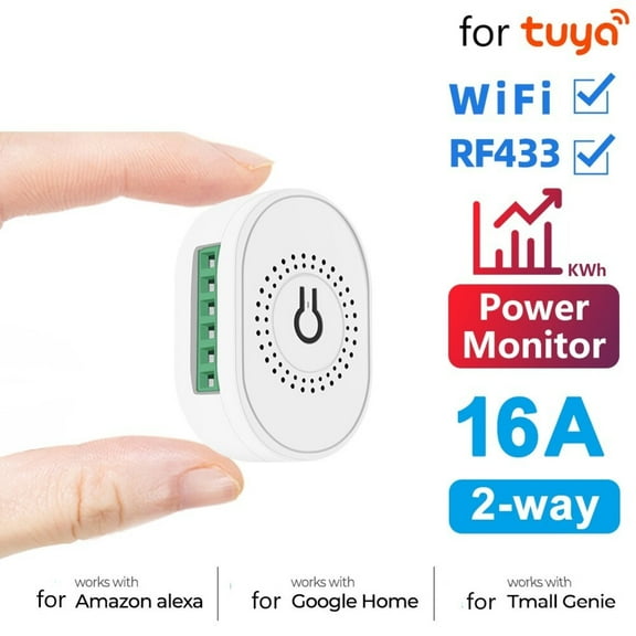 For Tuya WiFi Smart Switch Module Wireless on/off Switch 433MHz Remote Control