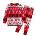 thumbnail image 1 of Pyjamas Tenue Parent-Enfant Costumes de Noël Patchwork à Carreaux Imprimés Vêtements d'Intérieur Col Rond Manches Longues Pyjamas Ensemble Deux Pièces pour Enfant Pyjamas de Noël pour la Famille en Liquidation, 1 of 2
