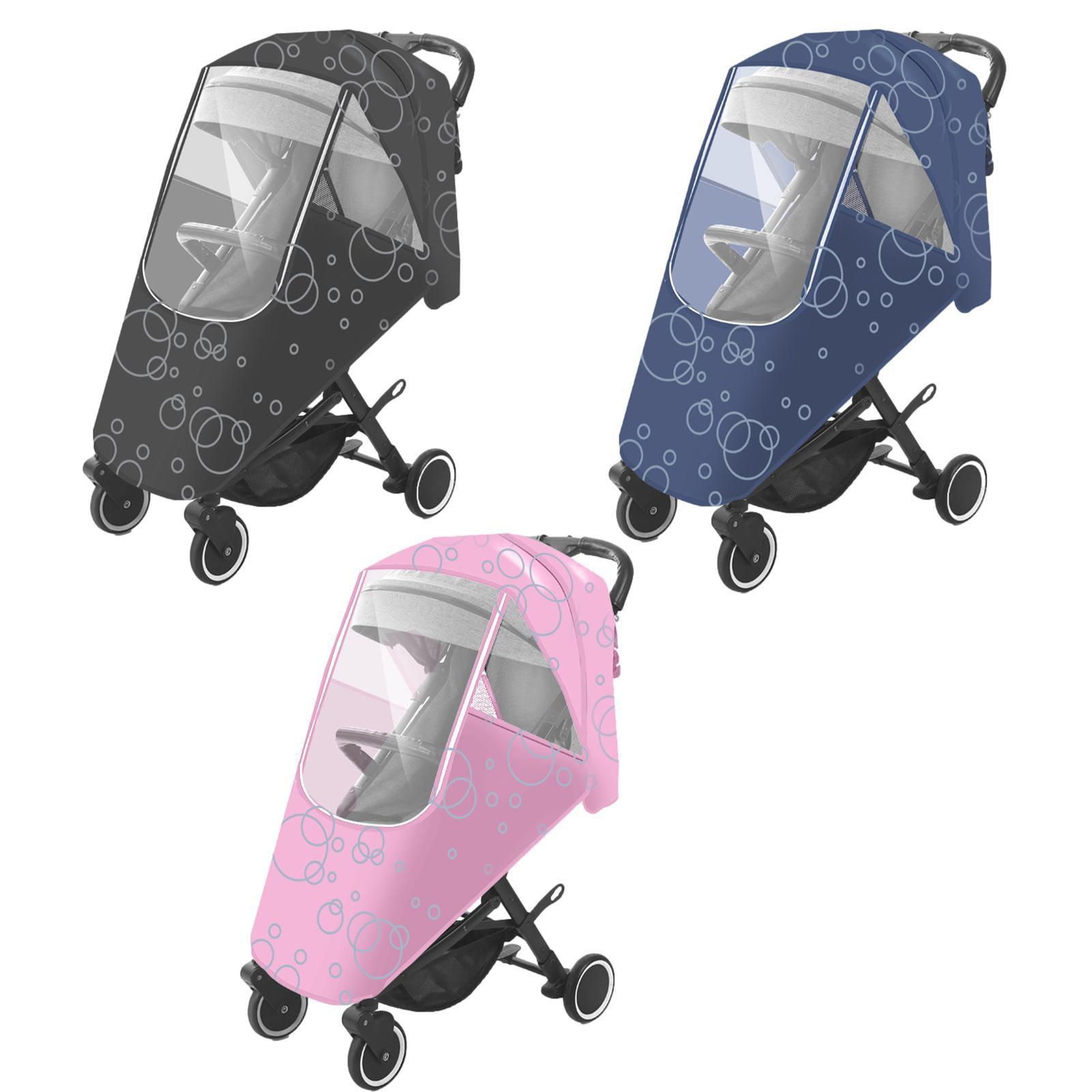 New Baby Stroller Rain Dust Covers Zipper Open Multifunction Baby Stroller Cover 