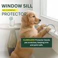 thumbnail image 5 of CLAWGUARD Clear Plexiglass Window Sill Protector for Dogs and Cats, Window Ledge Cover with Adhesive Mount Tabs, 29.5 x 2.25 in, 5 of 9