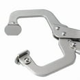 thumbnail image 3 of 9-Inch C-Clamp Locking Pliers, Heavy Duty Welding C Clamp Pliers with Swivel Pads, Premium Construction, Quick Release, Fit for Clamping Welding, Woodworking, 3 of 5