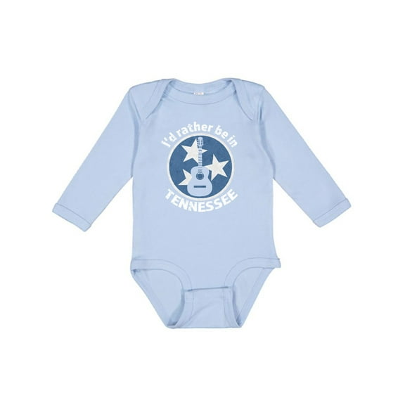 Inktastic I'd Rather Be in Tennessee Boys or Girls Long Sleeve Baby Bodysuit