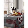 thumbnail image 6 of Red Gray Table Cloth, Southwest Retro Ethnic AztecTexture Bohemian Waterproof Tablecloth for Rectangle Tables, Reusable Washable Fabric Table Cover for Restaurant Kitchen Dining Tables 60"x84", 6 of 6
