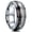 Graph Color 2, variant on Stainless Steel Wedding Ring Elegant Meteorite Sand Surface Design Rose Gold Ring for Men and Women Stainless Steel Band Jewelry