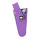 thumbnail image 2 of Funda protectora de cuero sintético para tijeras de manualidades, 8 x 3 cm, elegante estuche de almacenamiento para tijeras de bordar y coser. Violeta, 2 of 9