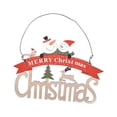 thumbnail image 1 of Naiovety Árbol de Navidad Colgante Signo Adornos Escena del hogar Diseño Decoración de Navidad Kits de decoración para fiestas Rojo, 1 of 6