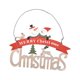 thumbnail image 1 of Ounissouiy Adornos colgantes de árbol de Navidad, decoraciones navideñas, colgante de placa interesante para el hogar, decoración de Navidad, Kits de decoración para fiestas Rojo, 1 of 6