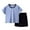 N370-Blue, variant on RMGVDSD Boys Soft Homewear Boy Clothes Kids Boy's Summer Outfits Short Sleeve Crewneck T Shirt Tops Shorts Sport Suit Boys 2 Piece Outfits 18-24 Months