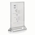 thumbnail image 2 of M&T Displays Desktop Acrylic Sign Menu Holder Double Sided T Shape Tabletop 8.5x11 Inch Silver Border Bottom Loading Clear Ad Frame for Restaurant Store Wedding Party Event (6 pack), 2 of 9