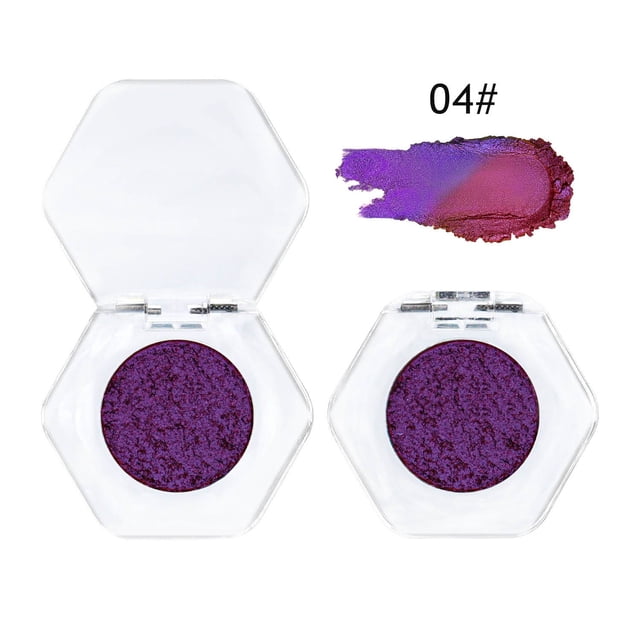 Salud y Belleza, Belleza y Maquillaje, Sombras de ojos, Sombra de ojos, Chameleons Longan Shadows Powder Metal Photosensitive Variable Highlight Glitter 12 Colors, una sombra de ojos