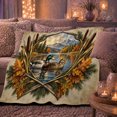 thumbnail image 6 of Tranquil Mallard Ducks Lake Wilderness Nature Scene Rustic, Peaceful Mountain Lake Scene, Warm Flannel Blanket for Cabin and Lodge, Outdoor Lovers Thanksgiving Gift, Rustic Home Decor, 6 of 9