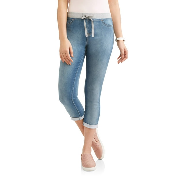 No Boundaries No Boundaries Juniors' pullon crop capri pants w/ribbed waistband