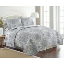 Harley Grey 3-piece Quilt Set King