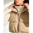 thumbnail image 2 of Shiyifa Veste Courte à Col Montant avec Fermeture Éclair pour Femmes, 2 of 6