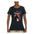 thumbnail image 2 of Wild Bobby Dean Russo German Shepherd Dog Lover Women Graphic Tee, Black, Large, 2 of 5