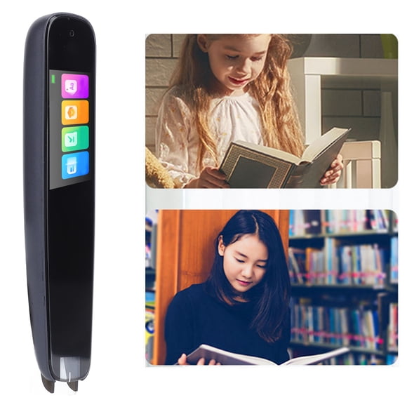 Lápiz Lector De Escaneo, Escáner De Lápiz De Traducción Digital Pantalla Clara Pantalla Táctil Completa De 1,97 Pulgadas Carga USB Con Cubierta Antipolvo Transparente Para
