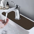 thumbnail image 7 of Sikiie Brown Moroccan Trellis Splash Guard for Sink Faucet-1 PC Super Absorbent Fast Drying Mat Sink Gadgets-Splash Guard for Kitchen, Sink Mat, 7 of 7