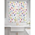 thumbnail image 3 of Living Room Curtains 72 Inches length, Colorful Polka Dot Window Treatment Curtain Drapes, Rainbow Polka Dot Watercolor Light Filtering Drapes for Bedroom Laundry Room, 52"x72", 2 Panels, 3 of 7