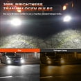 thumbnail image 4 of 6x H11+H11+H11 LED Headlight Bulbs Kit for Chevrolet Camaro 2014-2015 High/Low Beam+Fog Light 6000K, 4 of 10