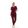 thumbnail image 6 of HEAL+WEAR Women's Scrub Set Stretch V-Neck Top & Pants 4-Way Stretch,Wrinkle-Resistant,Breathable Fabric, 6 of 6