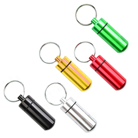 5Pcs Medicine Carring Bottle Pill Aid Bottle for Pill Sotring