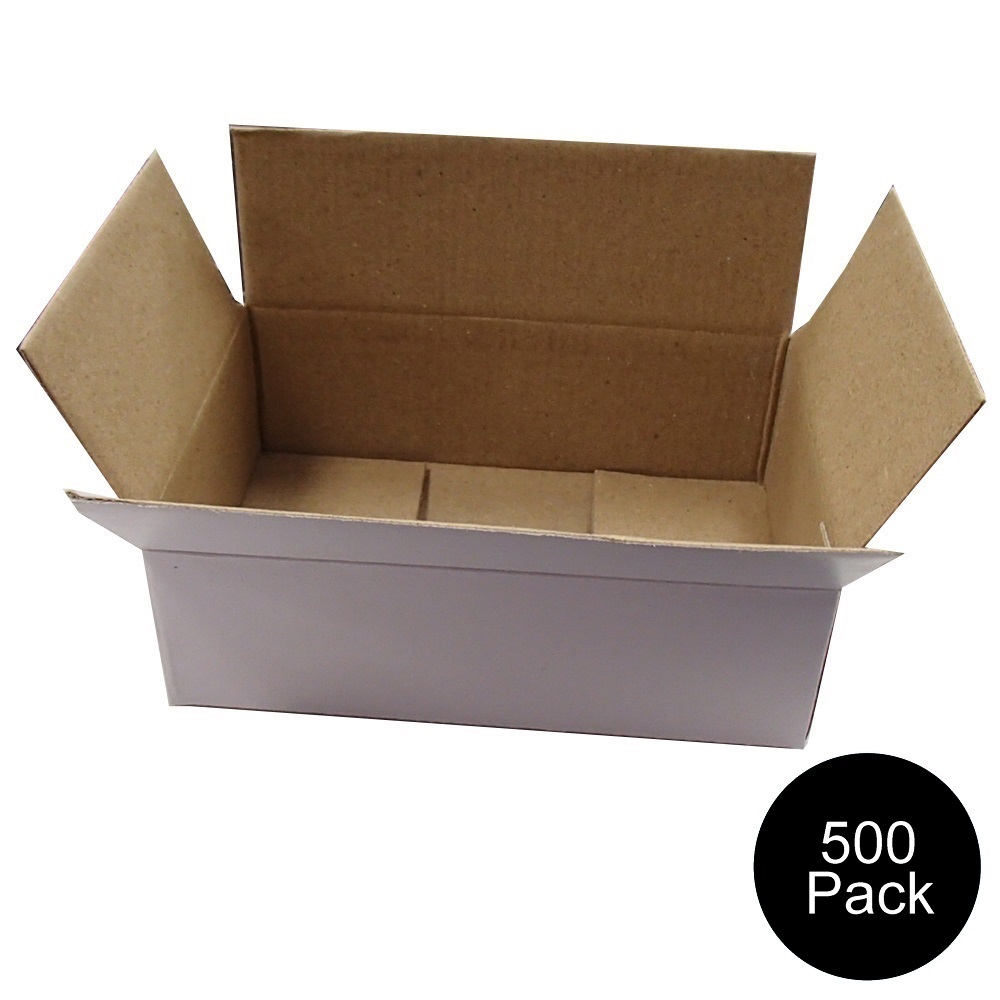 Set of FiveHundred New 6 x 4 x 2 White Corrugated Shipping Mailer
