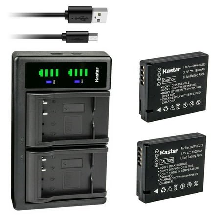 Kastar 2-Pack Battery and LTD2 USB Charger Replacement for Leica BP-DC10 BP-DC10-E BP-DC10-U Battery Leica BC-DC10 Charger Leica D-Lux 5 Leica D-Lux 6 Digital Camera