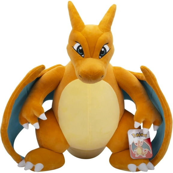 Pokemon 24" Large Charizard Jumbo Plush - Charmander Evolution - Officially Licensed Pokemon - Premium Soft Giant Stuffed Animal Toy for Kids, Boys, Girls & Fans