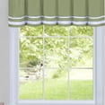 thumbnail image 3 of Dakota Green Window Kitchen Curtains 3-Piece Tier & Valance Set - 58" (W) x 24" (L) Complete Set, Green, 3 of 5