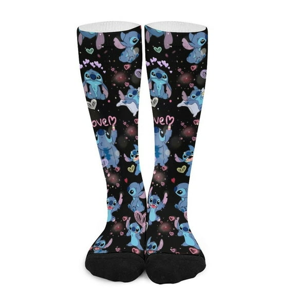 Stitch Stocking Long Socks Breathable Knee High Thigh Stockings High Socks Sport Socks for Mens Womens
