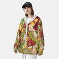 thumbnail image 5 of Fotbe Bright Mushrooms Men's Women's UPF 50+ Sun Protection Jacket Hooded Cooling Shirt with Pockets Hiking Outdoor Performance-Medium, 5 of 9
