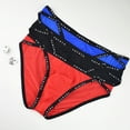 thumbnail image 4 of Neinkie Men Briefs Letter Narrow Edge Male High Stretch Close Fit Underpants for Home, 4 of 9