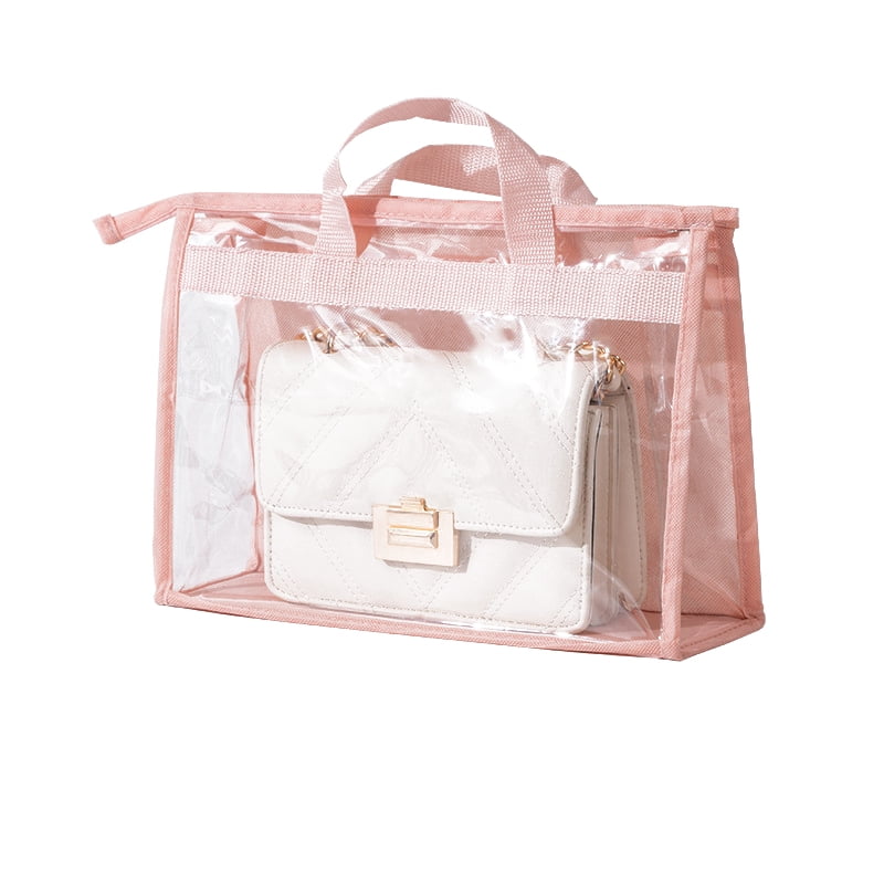 Handbag Dust Bags, L Size PVC Clear Dustproof Purse Handbag Cover, Black |  eBay