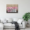 thumbnail image 2 of Inspirational Canvas Wall Art Encouraging Bible Verses On Cute Marson Jars With Hummingbird God Says You Are For Home Office Apartment Room Decor Flowers Wall Decoration 12x16 Inch (Pink), 2 of 6