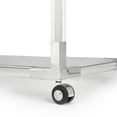 thumbnail image 5 of Uptown Club Azure 32" Acrylic and Stainless Steel Metal Bar Cart in Silver, 5 of 5