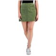 thumbnail image 1 of Rewash Womens Faux-Suede A-line Skirt, Green, X-Small, 1 of 1