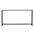 thumbnail image 5 of Southern Enterprises Barzo Modern Metal and Glass 56" Console Table, Black, 5 of 13