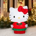 thumbnail image 2 of Airblown Inflatables Christmas Hello Kitty with Red Dress Sanrio, 2 of 6