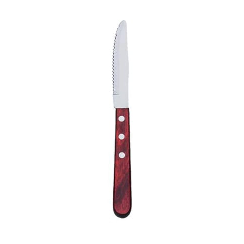 Browne Couteau à Steak Dentelé avec Manche en Pakkawood, 9 Pouces (12/PK)
