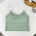 thumbnail image 1 of Mujeres Spandex acolchado Crop Tops Ropa interior Verde Hugo Chaleco Bralette para mujer, 1 of 10
