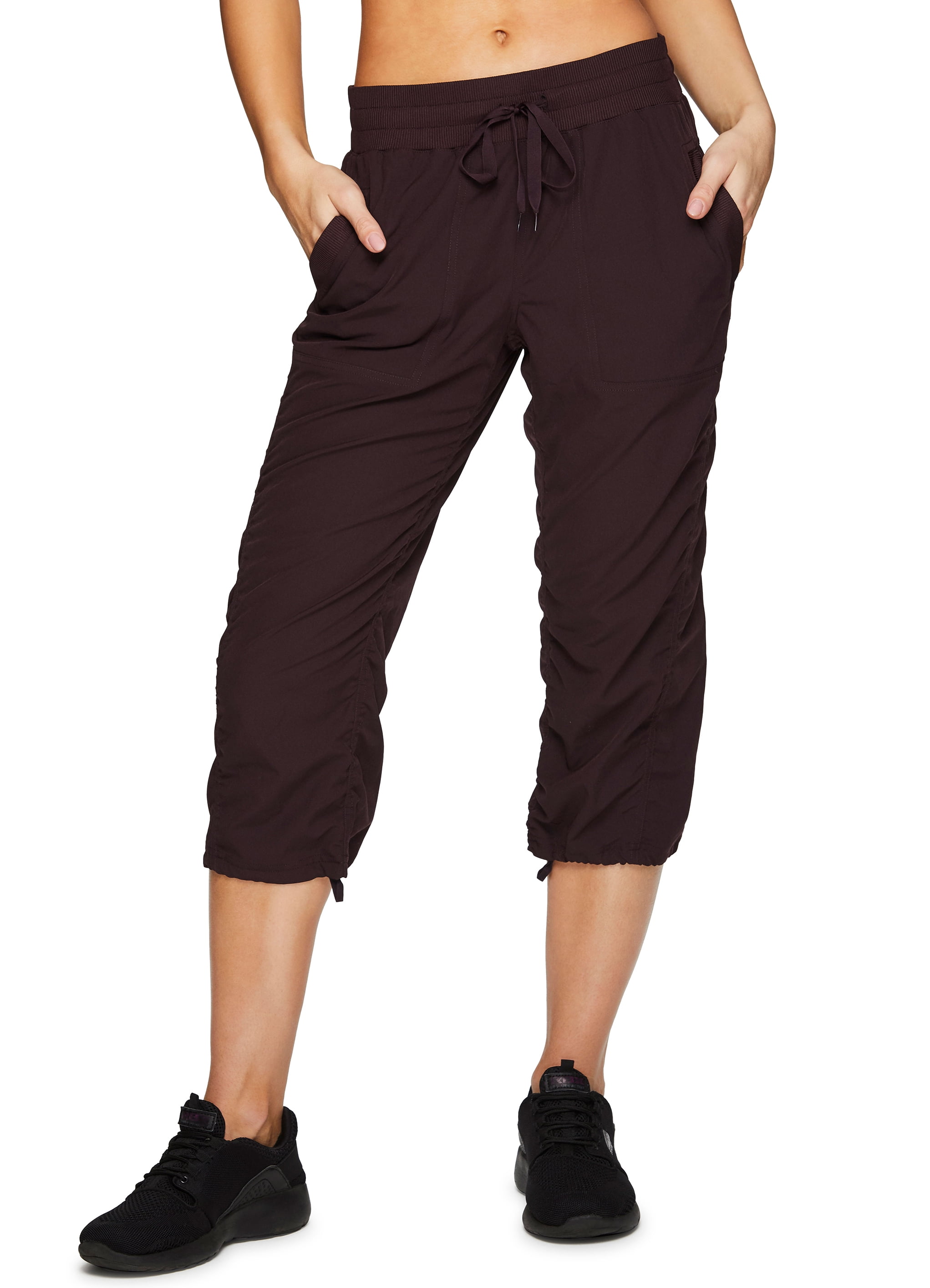 RBX Active Womens Relaxed Fit Lightweight Quick Drying Stretch Woven Pants with Pockets RBX Active Womens Relaxed Fit Lightweight Quick Drying Stretch Woven Pants with Pockets
