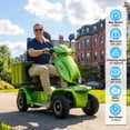 thumbnail image 4 of QEEKA Heavy Duty Electric Mobility Scooter,1000W 4-Wheel All Terrain Powered Scooter for Seniors & Adults，Green, 4 of 10