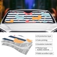 thumbnail image 4 of Kdxio Colorful Llama Print Front Windshield Sun Shade,Folding Auto Sunshade for Car Truck SUV-Small, 4 of 7