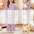thumbnail image 3 of Linfrsh Toddler Outfits Girls' Set Clothing Baby Spring and Colored Hoodie Flared Pants Two Piece Cotton Set, 3 of 4