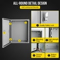 thumbnail image 4 of Electrical Junction Box – NEMA 4X Steel – IP66 Waterproof & Dustproof Enclosure – Secure Lock & Mounting Plate – Indoor/Outdoor – Multiple Sizes, 4 of 8