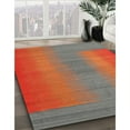 thumbnail image 2 of Ahgly Company Indoor Rectangle Contemporary Dark Almond Brown Abstract Area Rugs, 2' x 3', 2 of 6