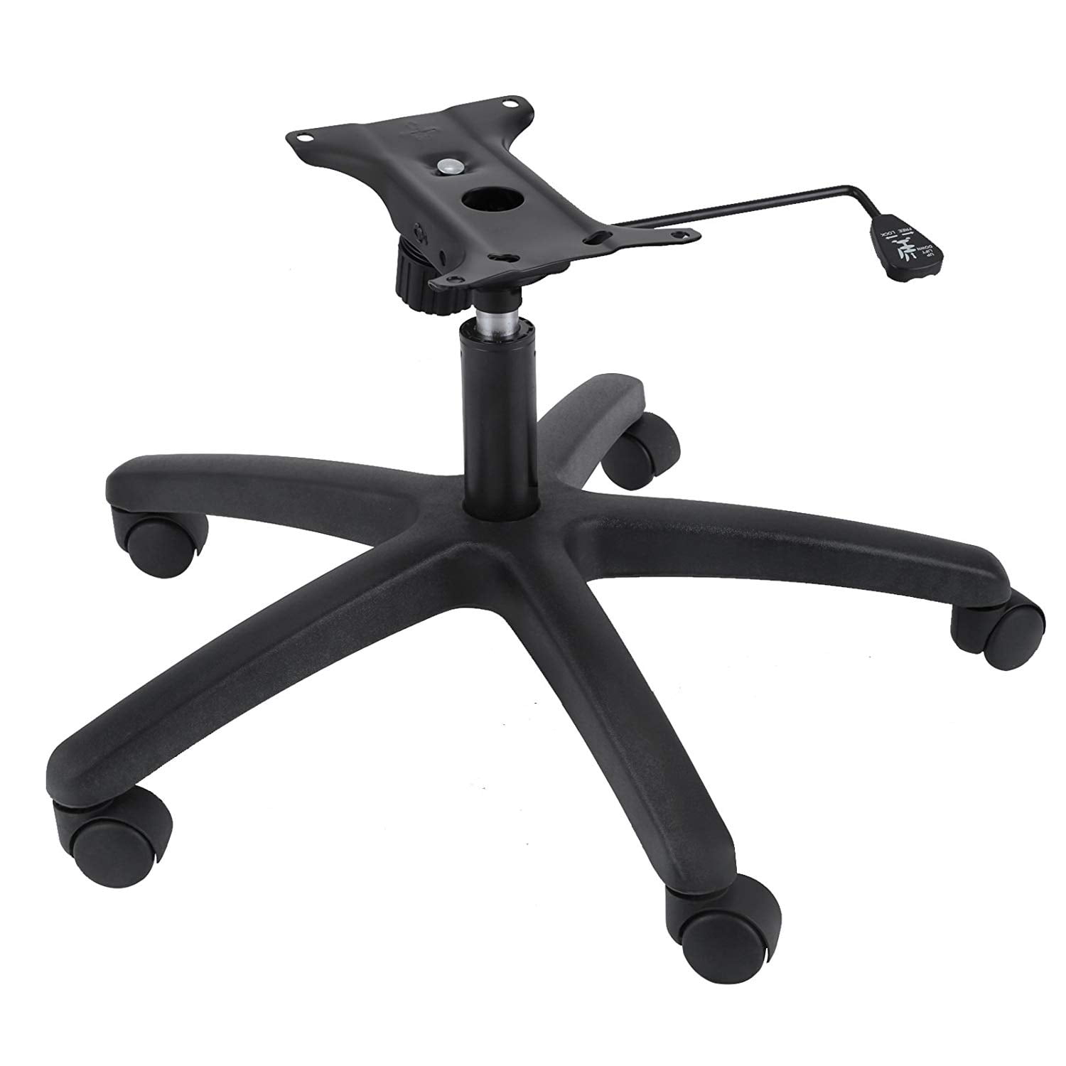 Office Chair Base with New Office Chair Caster Wheels Game Chairs Set of 5 Suitable for Most Office Chairs 3 Nylon Stand Rotating casters 251136 kg Polished Reinforced Metal Legs 