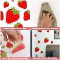 thumbnail image 5 of 4 Sheets / 92pcs Strawberry Wall Decals, Removable Cute Fruit Wall Stickers for Girls Bedroom Dorm Dining Room Kitchen Bathroom Waterproof Decor, 5 of 7