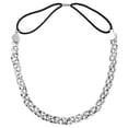 thumbnail image 4 of Headbands for Women，Universal Shiny Head Chain Elastic Headband – Crystal Glam Hair Accessory for Parties, Weddings, Everyday Wear, Stretchy & Adjustable, Gift Ready Packaging, 4 of 9